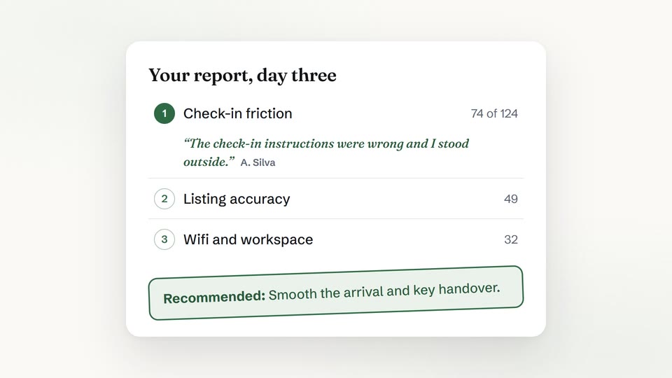 The report builds itself line by line