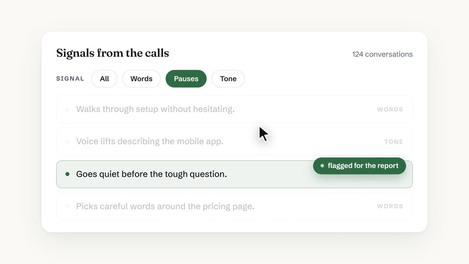 The AI flags a pause before the renewal answer